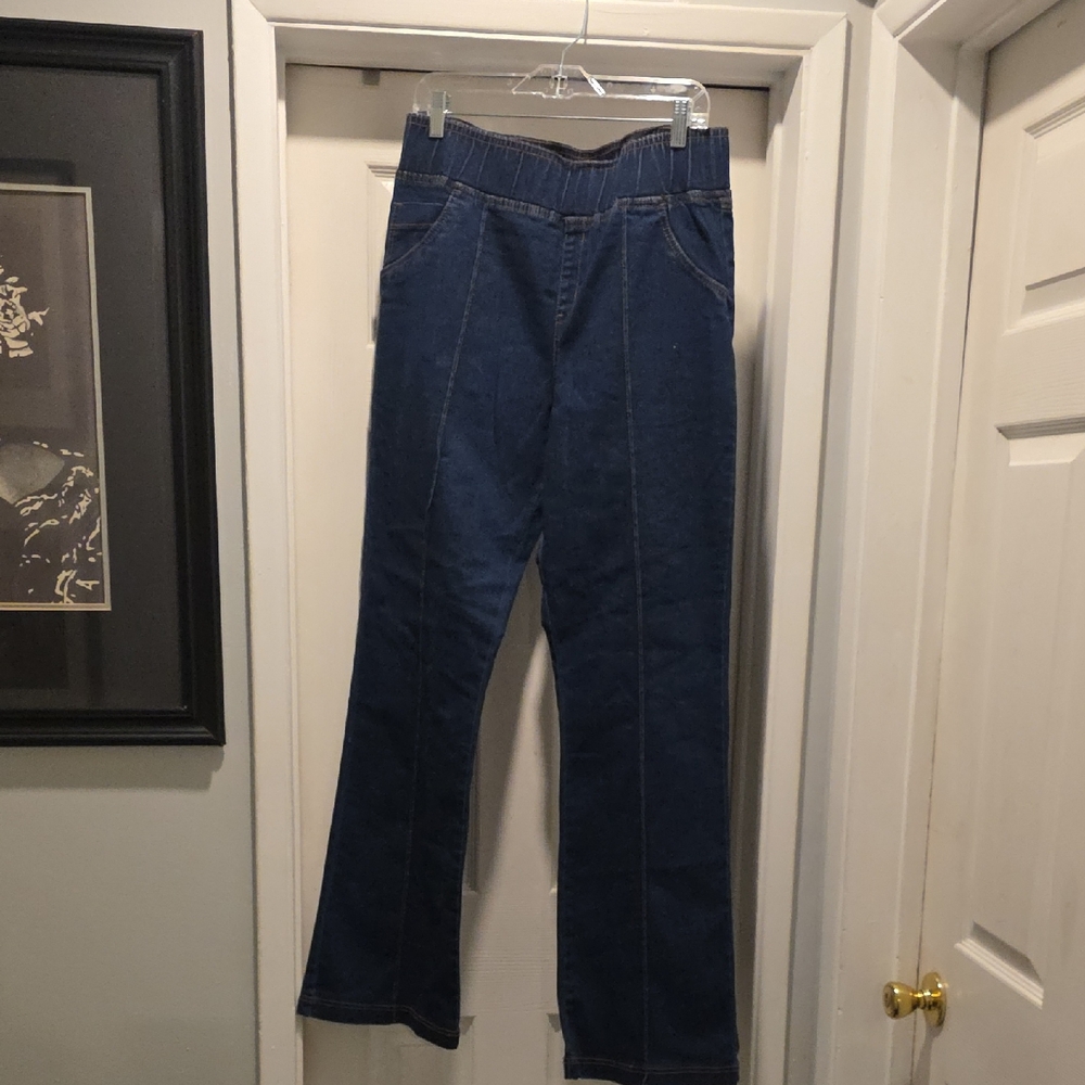 HUE Dark Blue Flare Women's Jeans